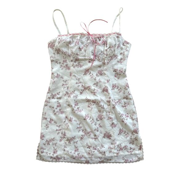 white fox boutique black and pink lace dress